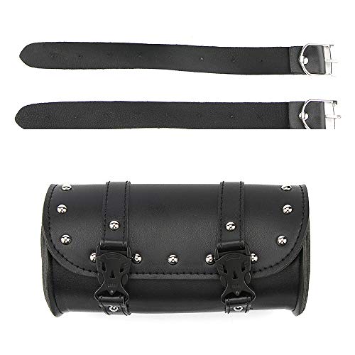 GoolRC Motocicleta Fork Bag, Bolsa universal de couro PU com bolso interno com zíper para Honda Kawa