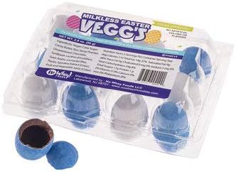 No Whey Vegan Chocolate Eggs - Hollow Dairy Free Chocolate Candy Eggs - Milk, Nut, Soy and Gluten Free Chocolate