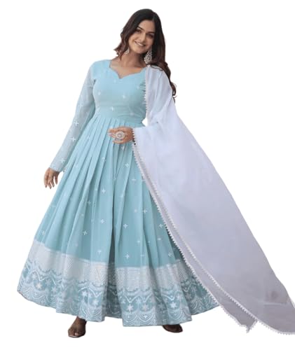 Image of KEDARFAB Womens Anarkali Kurta With Dupatta Set