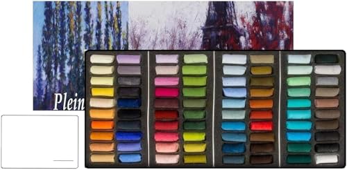 Sennelier 80 metà pastelli secchi pastelli teneri all'ecu,OPENLUCHT e 1 Cartoline