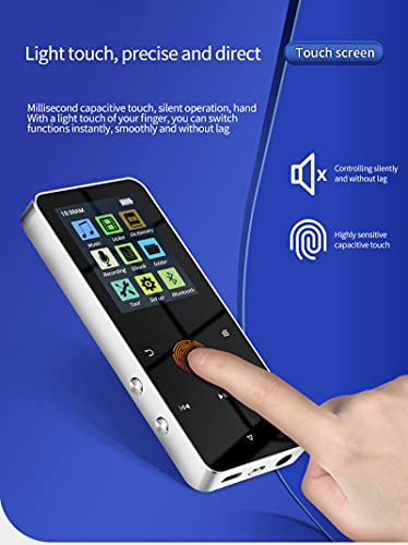YINBO 32GB MP3 MP4 Touch Screen Music Player Com Bluetooth Tela De 4.2, 1.8 Polegadas, Qualidade De