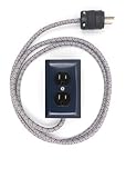 10ft Fire Resistant Navy Blue Exto 2-Outlet Powder Coated & Over-braided Extension Cord