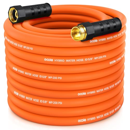 Garden Hose 100 ft x 5/8', NON-EXPANDING Flexible Water...
