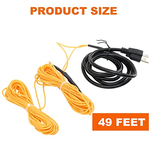 Cable de calefacción de suelo de 49 pies para invernaderos y jardín 7