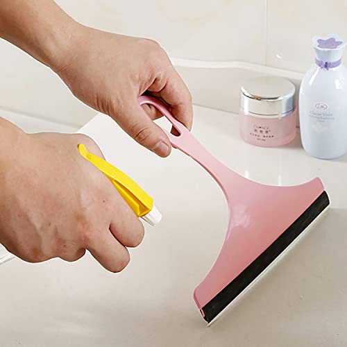 6 Pcs Squeegee For Shower,Hand Held Rubber Glass Shower Squeegee, With Hanging Hole Squeegee For Shower, Glass Door, Car Windows,Multifunctional Squeegee Tool #TOP4