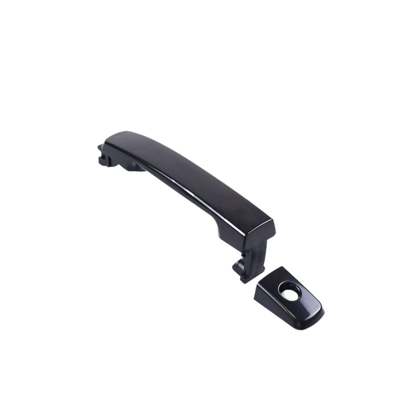 ZhanNuoBHd for Nissan for Frontier for Navara for D40 2006-2014 for Pathfiner for R51 Door Outer Handle Blakc Vehicle Exterior Outer Door Handle(Handle with Hole Cap)
