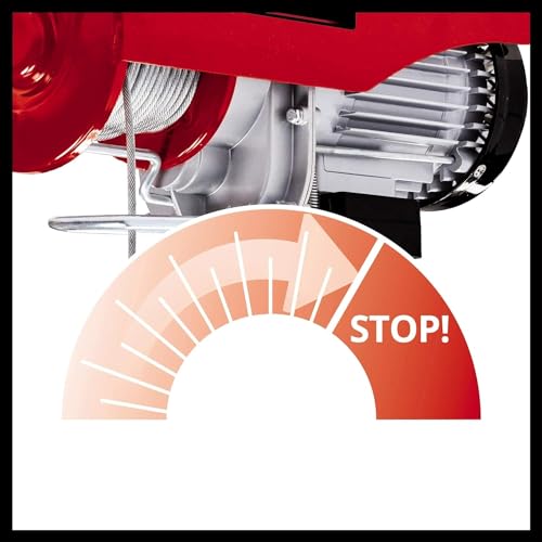 Foto von Einhell Seilhebezug TC-EH 600 (1050 W, Tragkraft ohne Umlenkrolle 300 kg auf 18 m/mit Umlenkrolle 600 kg auf 9 m, 18 m Drahtseil (Ø 4,5 mm), inkl. Sicherheitsbügel am Lasthaken)
