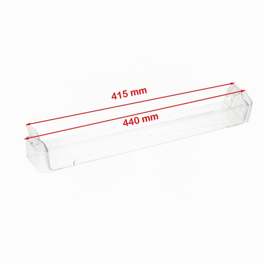 Mensola Ripiano Barattoli Uova Superiore Frigo 428 x 75 x 44 mm Compatibile Con Frigorifero Candy Compatibile con Hoover per modelli: CSC13 CCH1S CFD27 CFM23 Ed Ulteriori