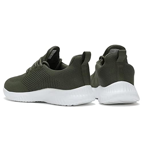 Image of Wrezatro Men's Slip on Walking Shoes Ultra Light Breathable Non Slip Running Shoes Casual Fashion Sneakers Mesh Workout Sports