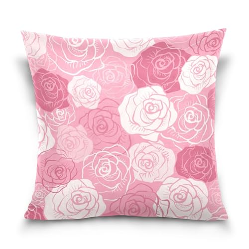 LUYISI �o�� �ԕ� �s���N �G�ߊ����� �N�b�V�����J�o�[ 45cm �H�~�ɂ҂����� �ӂ��ӂ��t���[�X ���r���O �Q�� �J�o�[ �g���݂̂��镵�͋C�� �B���W�b�p�[ (45cm)