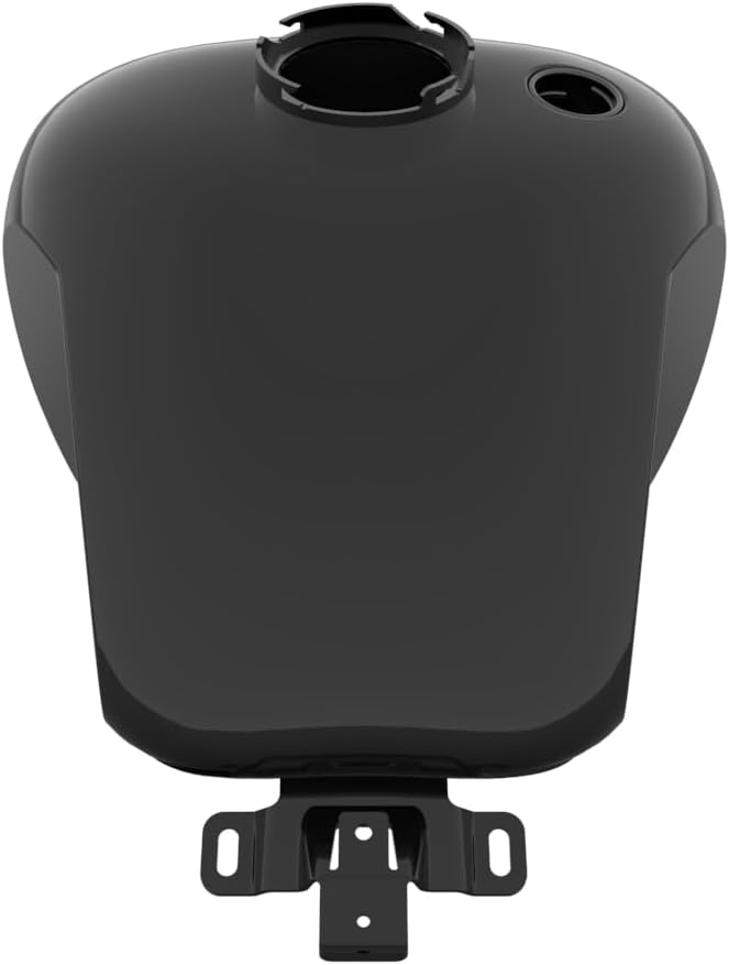 Advanblack Motorcycle Holeshot Gas Fuel Tank 5.8 Gallon with Knee Cutout (Right Side Gas Cap) for '09-'23 Harley Touring Models (Arctic Black)