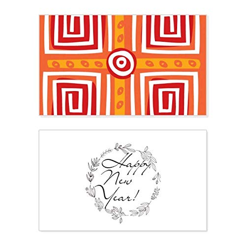 Tarjeta de año nuevo Mexico Totems de Spiral Boxes para felicitar en inglés