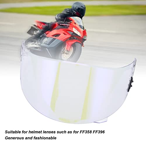 Viseira de Capacete de Motocicleta, Botão de Pressão Flexível, Lente de Viseira de Capacete Resisten