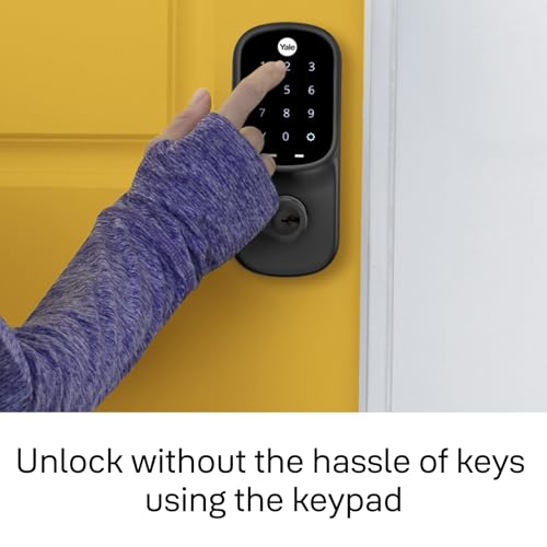 Yale Assure Lever Satin Nickel Door Lock Lever with Z-Wave Connected Touchscreen Keypad and Back-Up Key for Code Entry for Single Hole Door (No Deadbolt), YRL226-ZW2-619 by Yale - Image 7