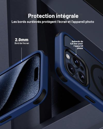 Protection iPhone 15 Pro Max robuste contre chutes et rayures - 4