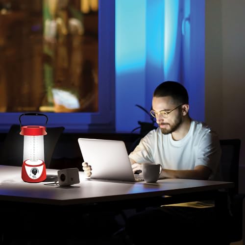 Image of Epyz Portable Solar Rechargeable Emergency Lantern with 60 LED Light | 360 Degree | 2400mAH Battery | Ideal for Hanging, Camping, Home, Indoor, Outdoor [White Light, Pack of 1]