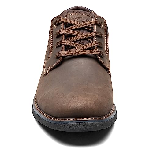 Nunn Bush Men's Otto Plain Toe Oxford Leather Lace Up with Lightweight Sole4