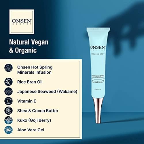 Onsen Cuticle Cream, Cuticle Oil in Deep Action - Japanese Natural Healing Minerals Nail Care Serum and Butter, Sooth, Repair, and Strengthen Cuticles and Nails, Visible Results, Non-Greasy - 30ml