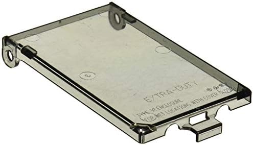 Arlington Dbvc Plastic 1-Gang Extra-Duty Replacement Cover 3.42" x 0.370" x 5.65" In-Box&Trade image 3