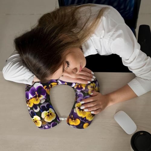 Almohada de viaje ergonómica de espuma viscoelástica miniatura 7
