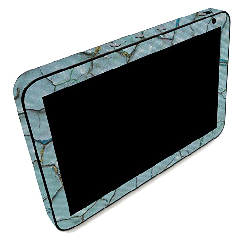 Image of MightySkins Carbon Fiber Skin Compatible with Amazon Echo Show 8 (Gen 2) - Chipped Paint | Protective, Durable Textured Carbon Fiber Finish | Easy to Apply | Made in The USA