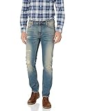 Bio-Baumwolle Nudie Jeans Unisex-Erwachsene Thin Finn Broken Lights Jeans, Gebrochenes Licht, 26W x 34L