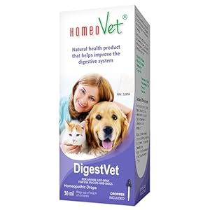 HomeoVet DigestVet Advanced Digestive Enzyme Formula for Cats & Dogs, 30ml – Homeopathic Digestion Aid – Supports Sensitive Stomachs & Optimal Nutrient Absorption – Pet Digestive Health Supplement