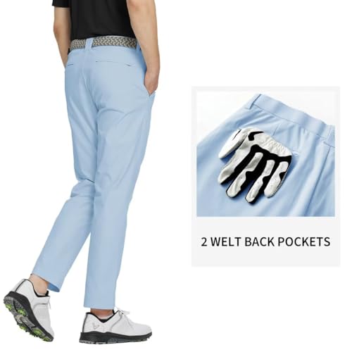 M MAELREG Golf Pants Men Quick Dry - 30"/32"/34" Stretch Lightweight 5 Pockets Water-Resistant Casual Mens Dress Pants3