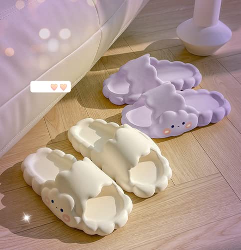 Floette Cute Slide Sandals Kawaii Slippers Shower Non-Slip Bathroom Spa Sandals Comfort Lightweight for Couple Lovers4