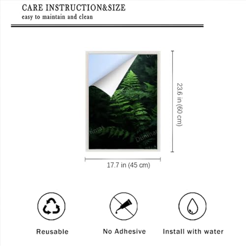 Vinilo Decorativo para Ventanas Planta Tropical 17.7x23.6 in miniatura 2