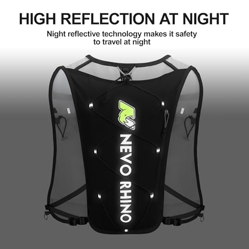 Waterproof Running Vest, 5.5L Breathable Running Hydration Vest with 1.5L Water Bladder, Water Vest for Hiking, Trail Marathon Race, Ideal for Women and Men