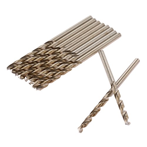 Mtsooning SZ050090031323RK-21 Twist Drill Bits, Mtsooning 10Pcs 2.5Mm Micro Hss Cobalt Metric Spiral Rotary Tool thumb #2