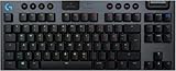 Logitech G915 LIGHTSPEED TKL Tenkeyless kabellose mechanische Gaming-Tastatur, Taktiler GL-Tasten-Switch, LIGHTSYNC RGB, Ultraschlankes Design, 40+ Stunden Akkulaufzeit, Deutsches QWERTZ-Layout