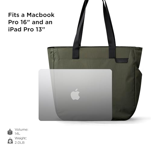 ALPAKA Metro Tote Bag - Build 16" Laptop & Tablet Sleeve with zipper, External Bottle Pocket,Luggage pass-through2