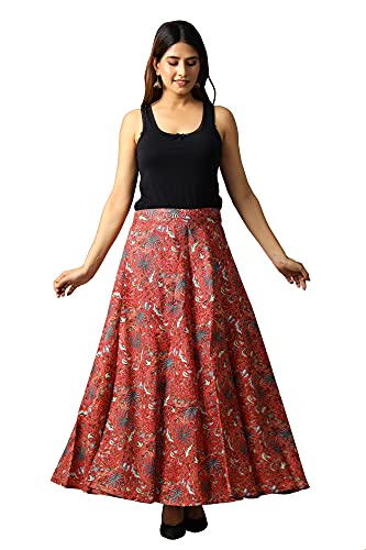 Image of Ravaiyaa - Attitude is everything Cotton Hand Block Floral Printed Wrap Around Women's Free Size Skirt Rapron