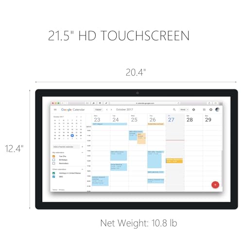 Image of Large Touchscreen Monitor Digital Electronic Calendar, Downloadable APP,10-Point Touch,16:9 Display, Android 11 with 4 RAM & 32GB ROM,Perfect for Office, Business, and Home (21.5 inch)