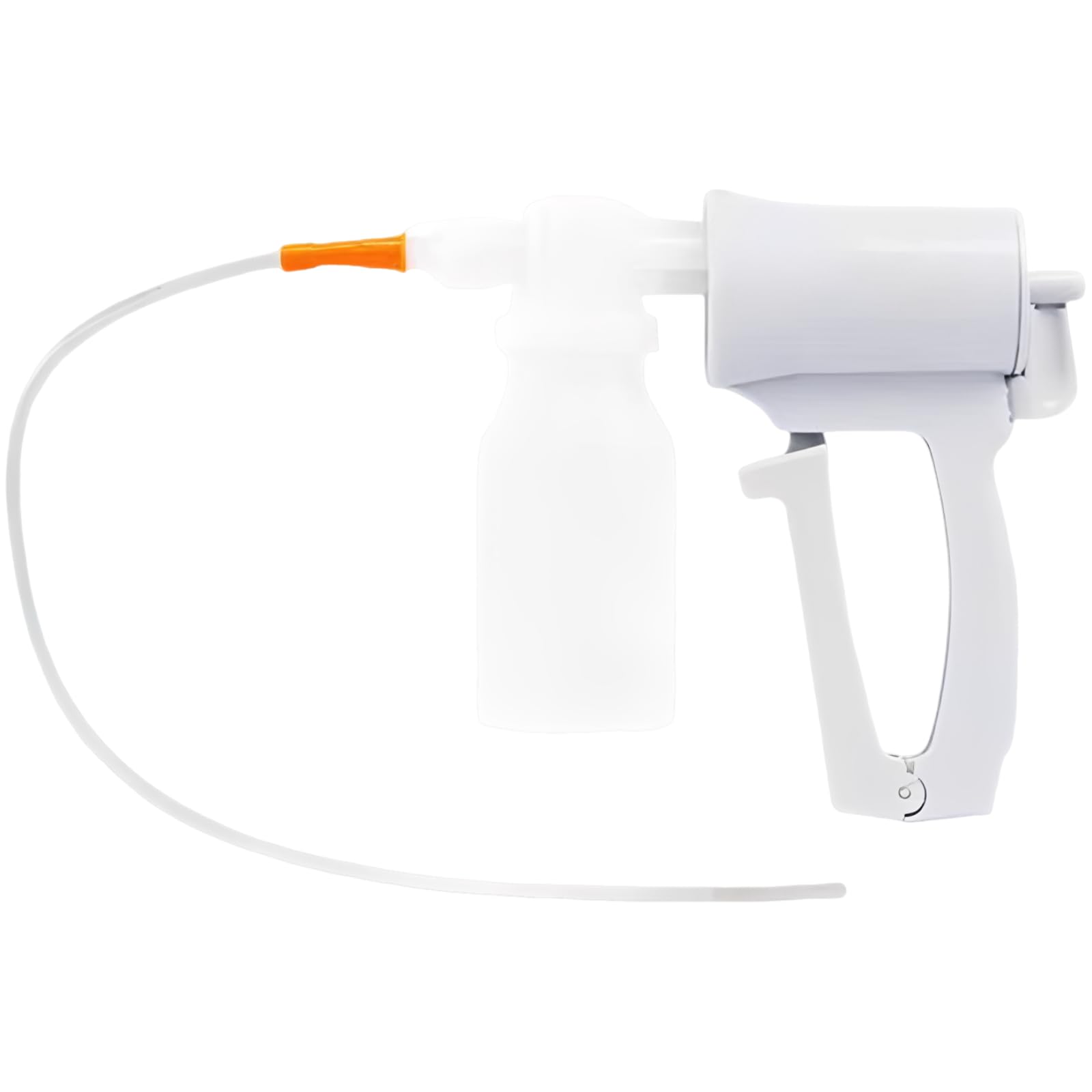 Handbetriebene Sputum-Absaugpumpe, tragbarer Aspirator mit manuellem Auslösegriff, kontrollierbarem Sog, leicht zu reinigen, kompaktem Design für Zuhause und unterwegs