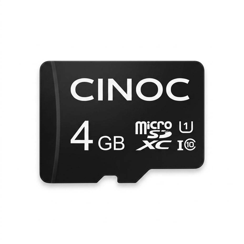 CINOC CN10 Micro SD Card, High Performance Memory Card with Adapter, Up to 170MB/s, Class 10 U3 V30 A2, 4K UHD Video, MicroSDXC for Smartphones, Tablets, Gaming & Cameras (4, GB)