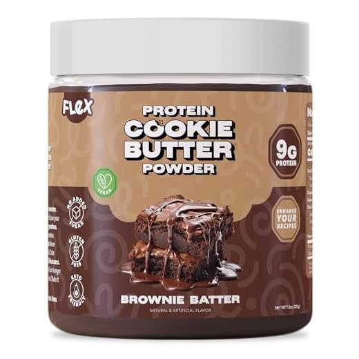 Flexible Dieting Lifestyle Vegan Protein Cookie Butter Powder - Brownie Batter | Dairy-Free, Keto-Friendly, Low Carb, Sugar-Free, Gluten-Free | Easy to Mix, Bake and Spread | 8.1oz
