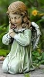 Roman 60199 Flower Looking Josephs Studio Sitting Angel Outdoor Garden Statue, 12