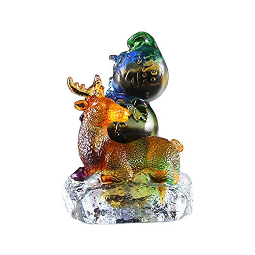 Sculpture de cerf décorative idée cadeau artisanat moulé main pour pendaison de crémaillère