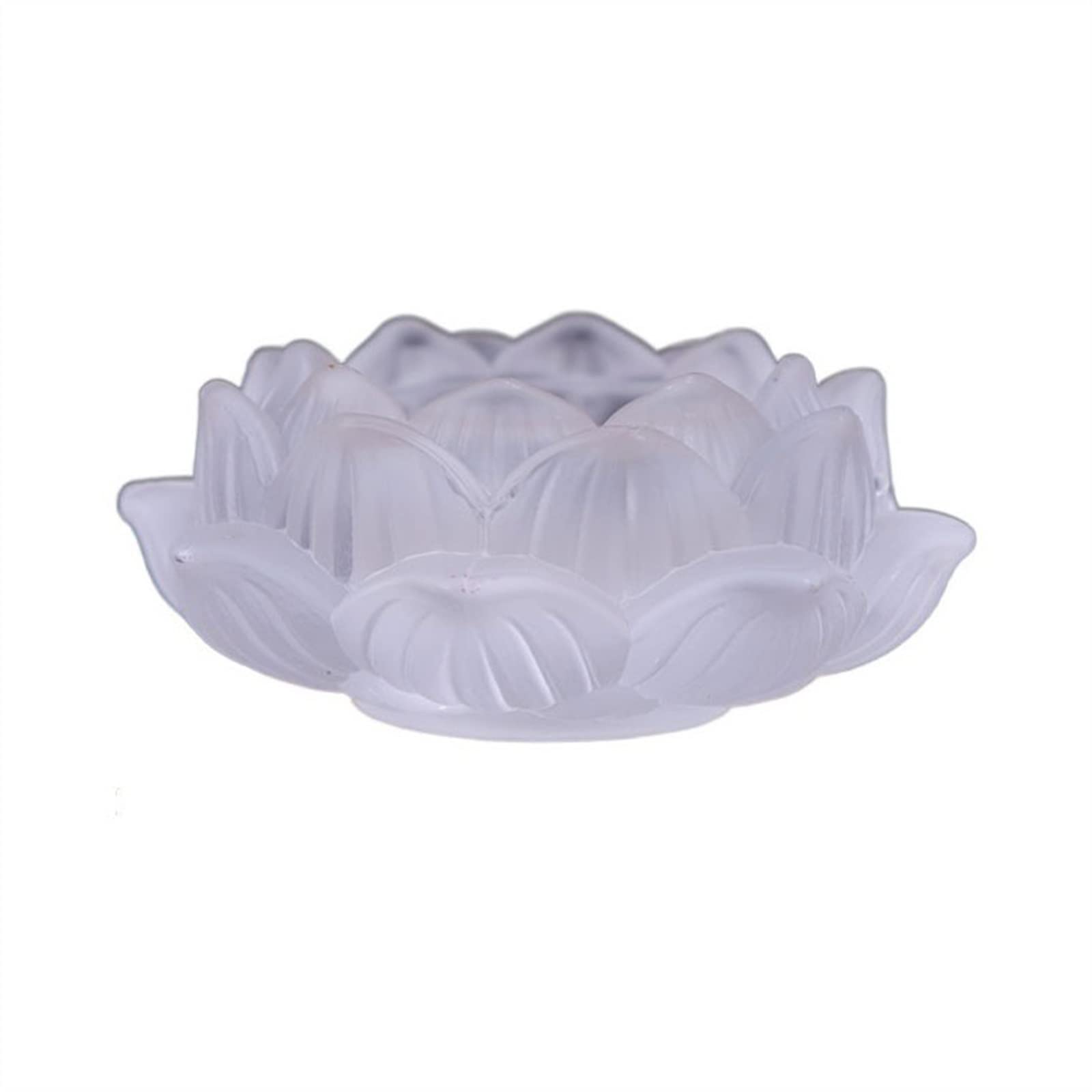 E7v2t9k6 White Candlelight Stand Classical Colored Glazed Candle Holder Beautiful Lotus Candlestick Desktop Decorations Candle Sticks Holder(White)