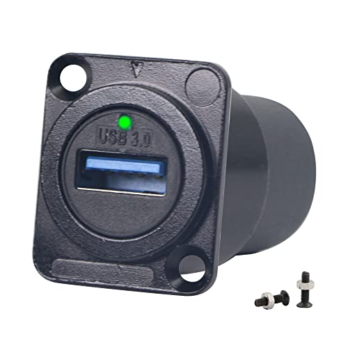 Conector USB 3.0 tipo B Panel Mount hembra QIANRENON miniatura 1