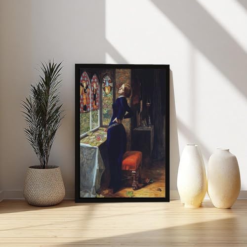 Impression sur toile Mariana de John Everett Millais pour décoration murale
