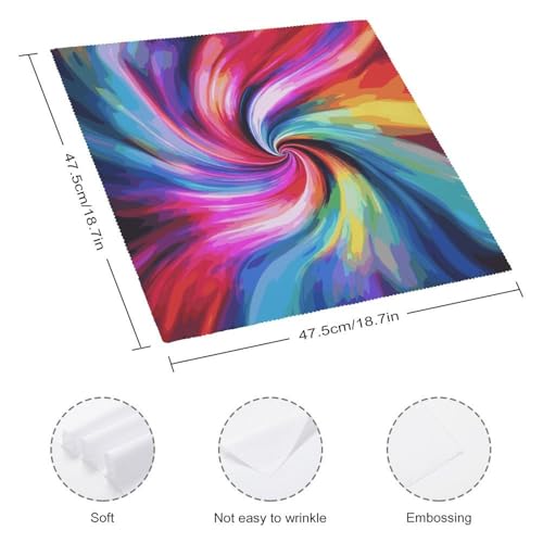 Servilletas de tela multicolor tie dye 4 unidades miniatura 2