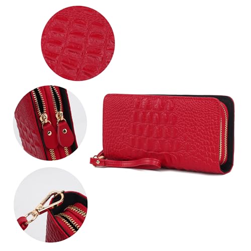 Image of MKF Collection Wristlet Wallet for Women, Small Credit Card Holder with Zipper Coin Pocket Wallet Purse Handbag By Mia K