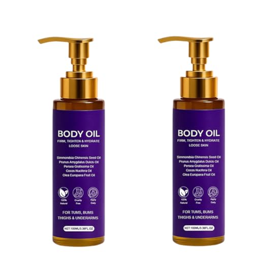 Aceite corporal, un aceite nutritivo e hidratante que hidrata profundamente y suaviza la piel flácida. Se puede usar en piernas, abdomen, muslos, brazos y espalda. Apto para mujeres y adultos.