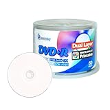 Smartbuy 8.5gb/240min 8X DVD+r Dl Dual Layer White Inkjet Printable Blank Data Recordable Disc Spindle (50-Disc)