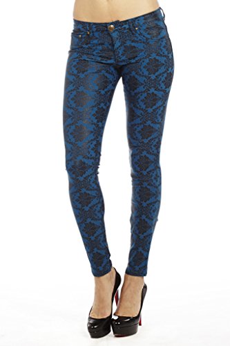 Dinamit Jeans Retro Flower Printed Skinny Pants