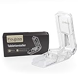 STARKE EDELSTAHLKLINGE - Mit der starken Edelstahlklinge teilen Sie jede Tablette einfach und sicher. Dabei spielt es keine Rolle wie groß oder klein diese sind!